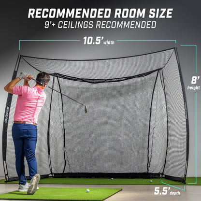 GoSports Range Cage 10 x 8 ft Golf Practice Hitting Net - Classic Net