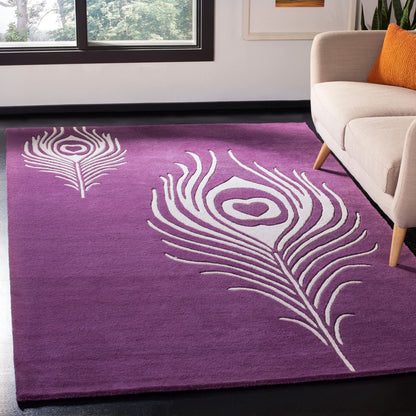 SAFAVIEH Soho Collection 7'6" x 9'6" Teal / Ivory SOH704T Handmade Premium Wool & Viscose Area Rug
