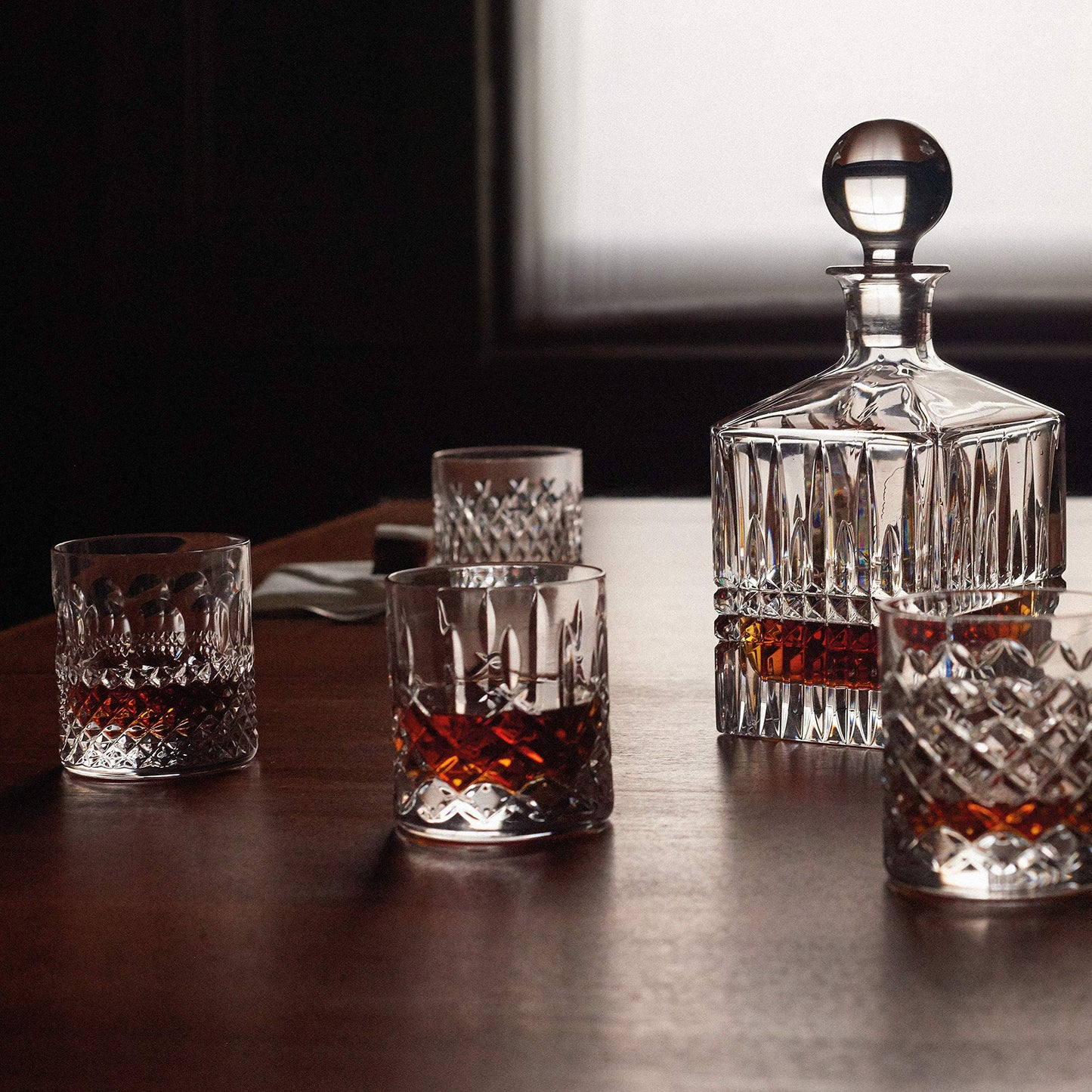 Waterford Connoisseur Lismore Diamond Straight Tumbler Set of 4