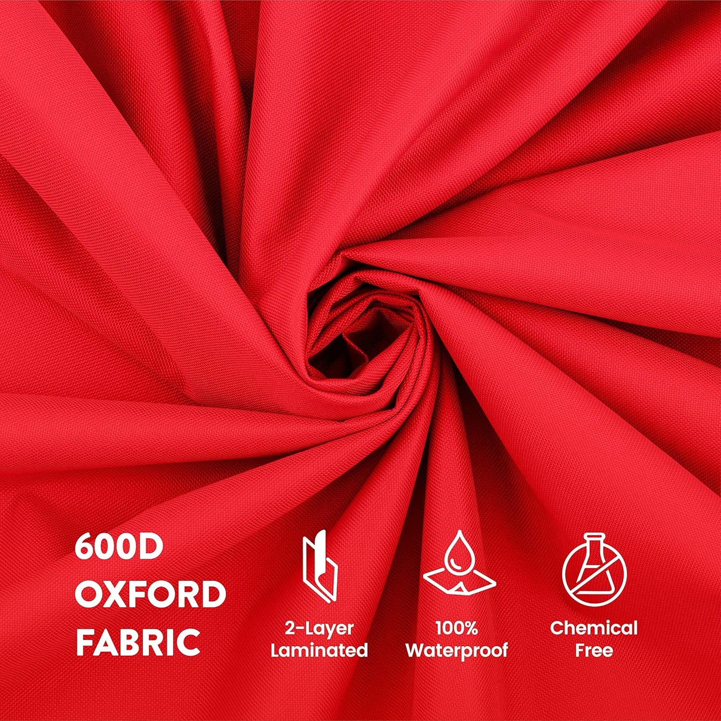ZOBER Christmas Tree Storage Bag - 600D Oxford Fabric, Waterproof & Tear-Proof - Fits 9 Ft Trees - Red