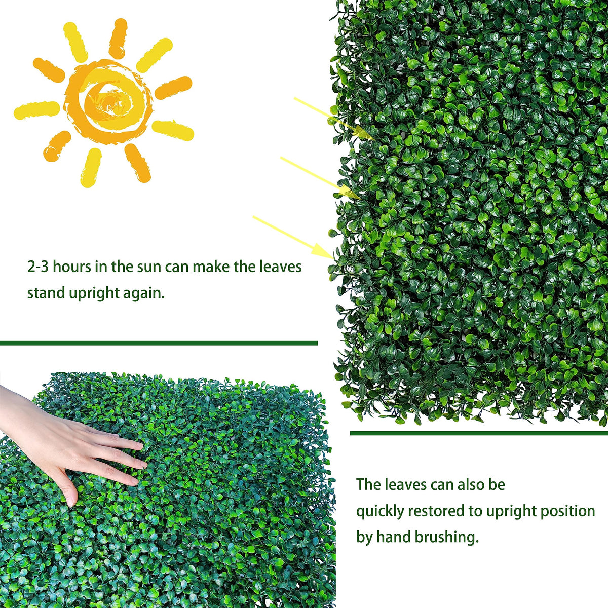 ODTORY Artificial Ivy Privacy Fence Wall Screen: 6FT X 12FT (72 sqft) UV-Anti Faux Boxwood Roll Panels Greenery Backdrop Ivy Vine Leaf Hedges Fence Panels for Indoor Outdoor Green Decor