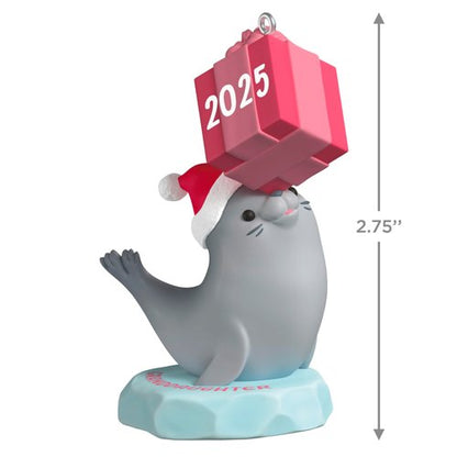 Hallmark Keepsake Christmas Ornament, Granddaughter Seal 2025