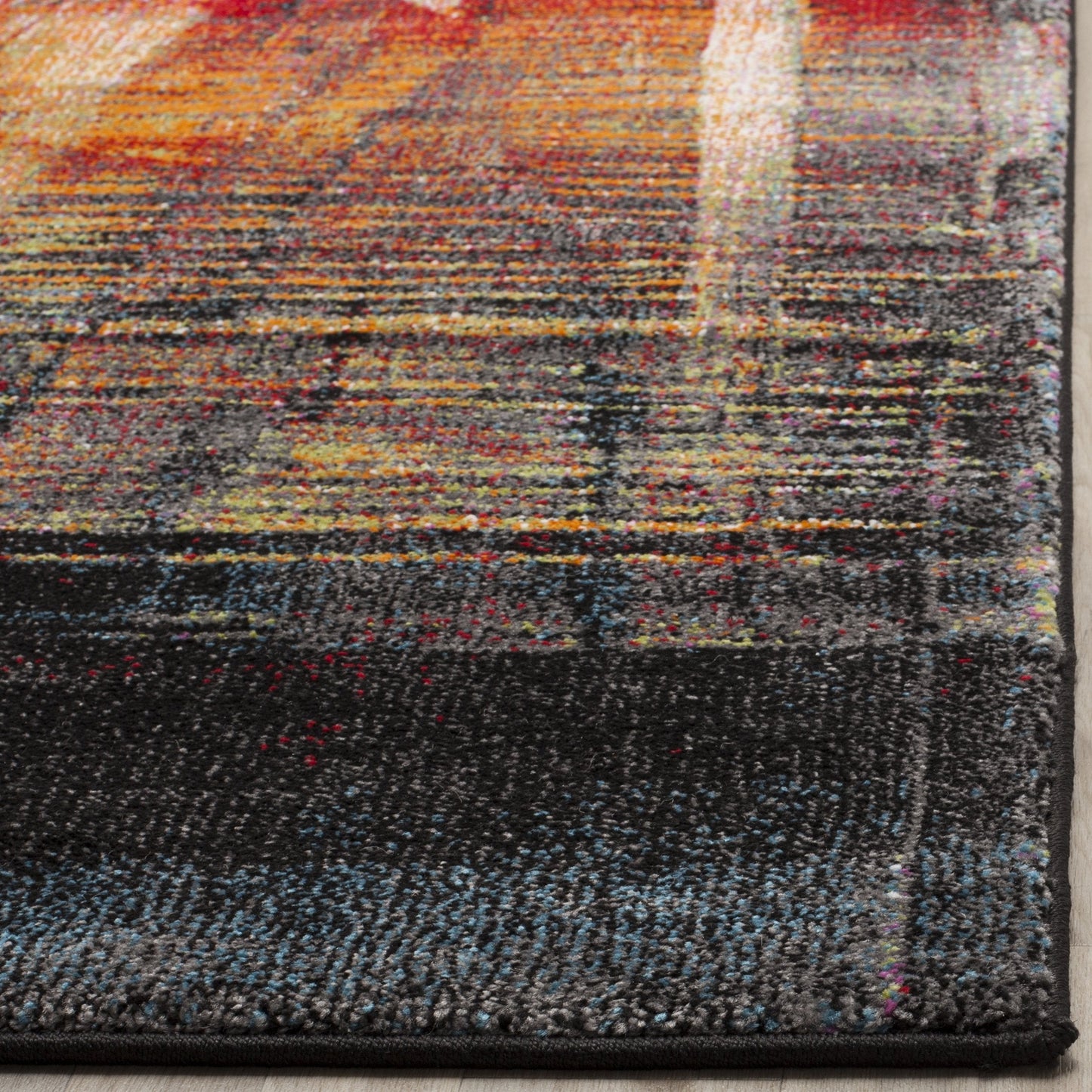 SAFAVIEH Porcello Collection Area Rug - 10'6" x 14', Multi, Modern Abstract Design, Non-Shedding & Easy Care, Ideal for High Traffic Areas in Living Room, Bedroom (PRL6936A)