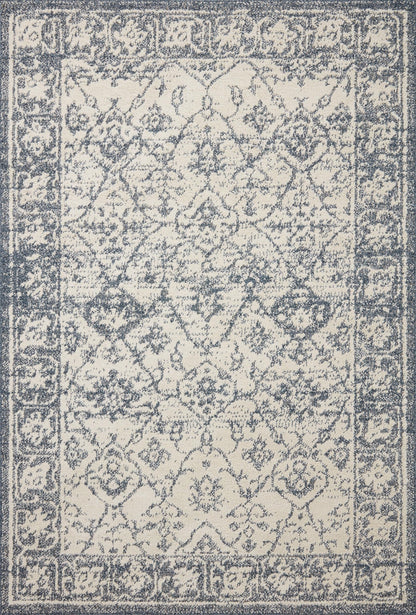 Loloi Magnolia Home by Joanna Gaines Gigi Collection GIG-02 Ivory/Blue 7'-10" x 10' Area Rug