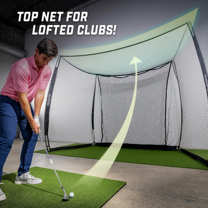 GoSports Range Cage 10 x 8 ft Golf Practice Hitting Net - Classic Net
