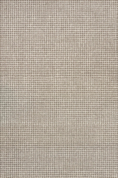 Rugs USA Melrose Grey, 11'6" x 14'6", Handmade, Checked, Wool, Soft and Cozy, High Traffic, Stain Resistant, Easy Clean, Durable Area Rug for Bedroom, Living Room, Dining, Den, Entryway