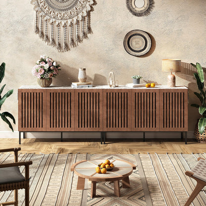 BVIUNTWO Set of 2,3 Door Accent Storage Cabinet with Doors and Adjustable Shelf,Freestanding Buffet Cabinet,Modern Sideboard Buffet Cabinet for Living Room,Dining Room,Kitchen,Hallway