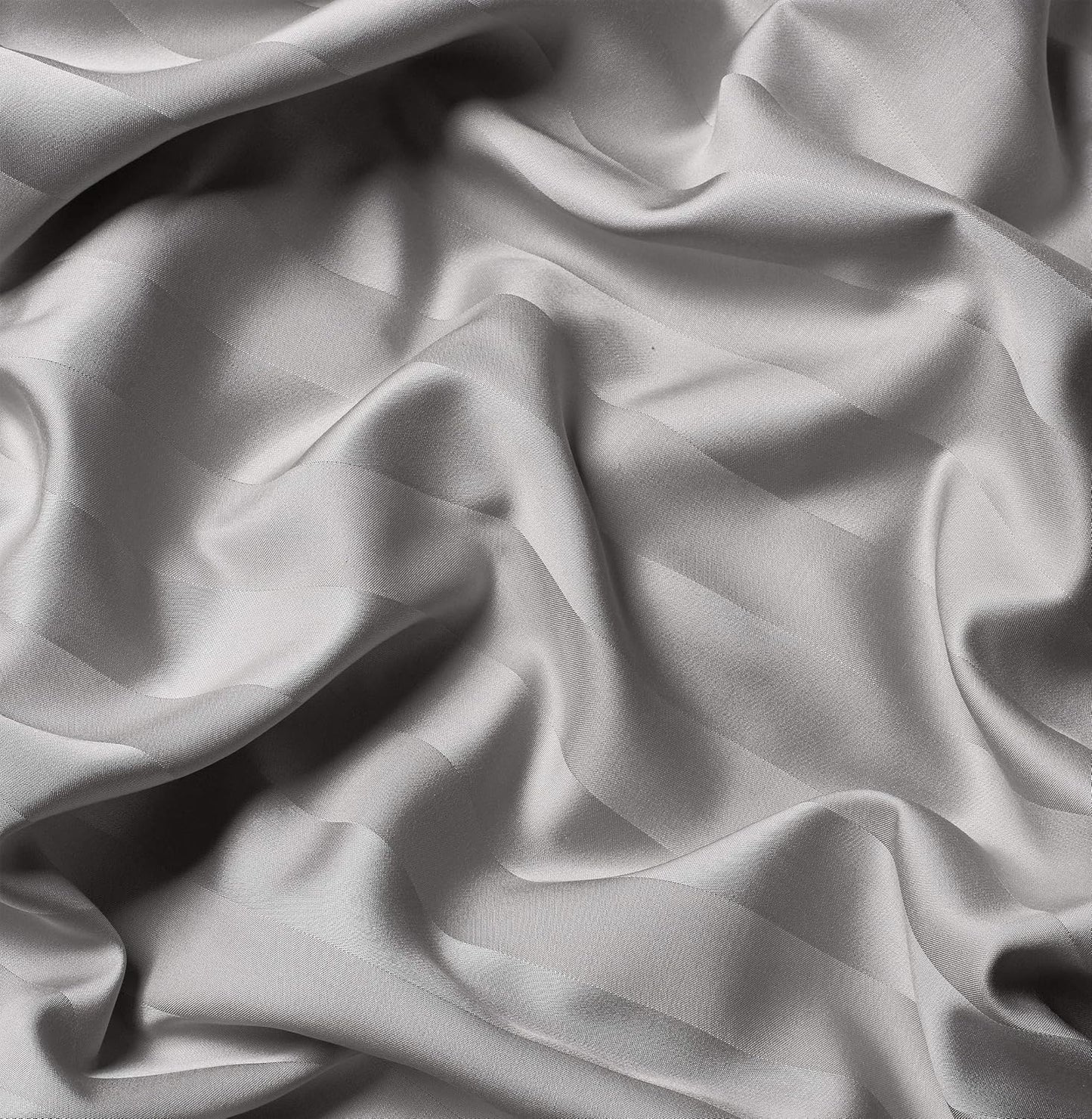 Pure Bamboo Queen Sheets - Luxuriously Soft 100% Organic Viscose Bed Sheet Set | Jacquard Silver, Double Stitching, 2-Year Quality Promise