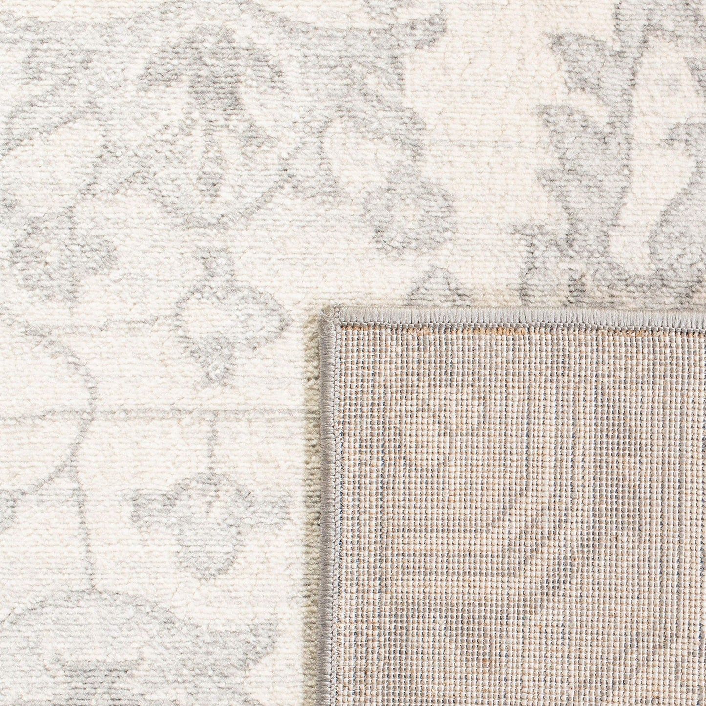 SAFAVIEH Brentwood Collection 10' x 13' Grey / Cream BNT816B Oriental Medallion Non-Shedding Living Room Bedroom Dining Home Office Area Rug