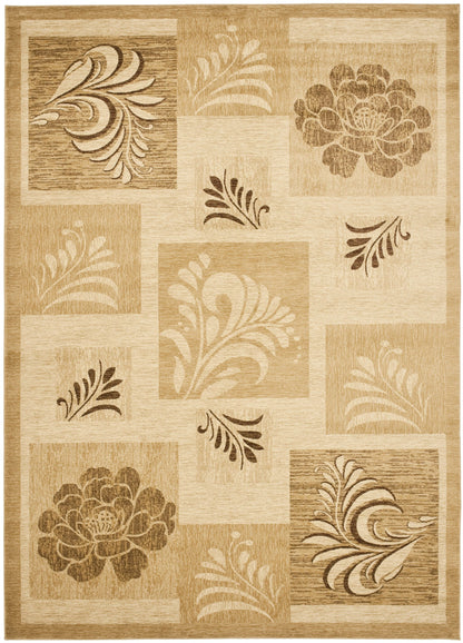 SAFAVIEH Lyndhurst Collection Area Rug - 8' x 11', Ivory & Multi, Floral Design, Non-Shedding & Easy Care, Ideal for High Traffic Areas in Living Room, Bedroom (LNH554-1291)