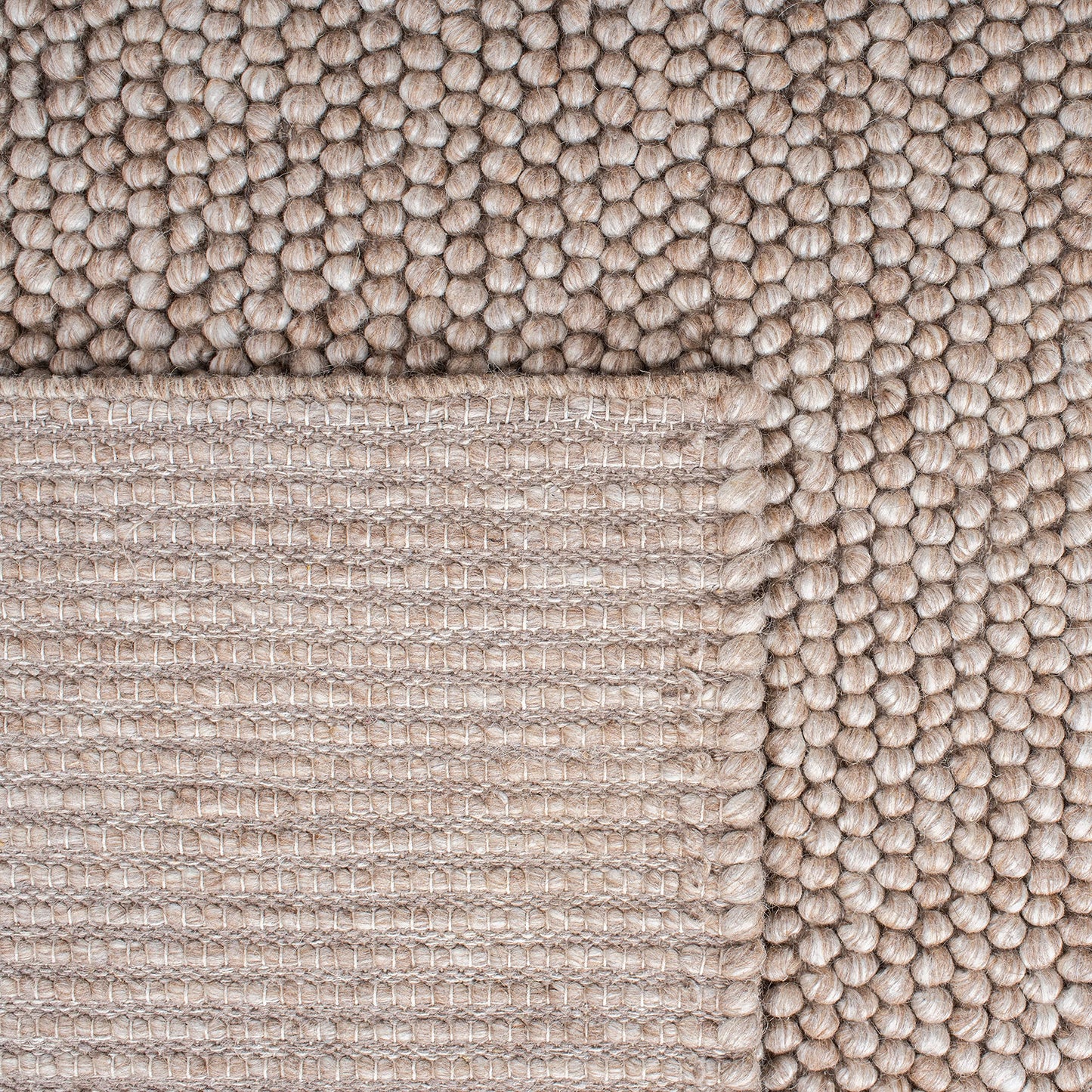 SAFAVIEH Area Rug 6x9 - Natura Collection - Brown, Handmade Wool Blend, Textured Design, Ideal for Living Room, Bedroom, Dining Space (NAT620T)