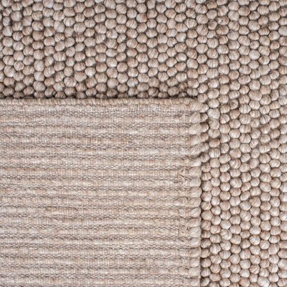 SAFAVIEH Area Rug 6x9 - Natura Collection - Brown, Handmade Wool Blend, Textured Design, Ideal for Living Room, Bedroom, Dining Space (NAT620T)