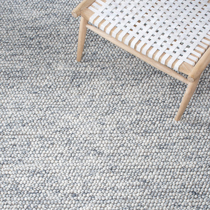 SAFAVIEH Area Rug 9x12 - Natura Collection - Large - Light Grey & Ivory, Handmade Wool Blend, Textured Design, Ideal for Living Room, Bedroom, Dining Space (NAT620G)