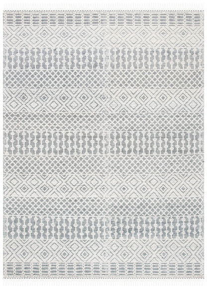 SAFAVIEH Natura Collection Area Rug - 9' x 12', Ivory & Black, Handmade Moroccan Boho Wool Fringe, Ideal for High Traffic Areas in Living Room, Bedroom (NAT852Z)
