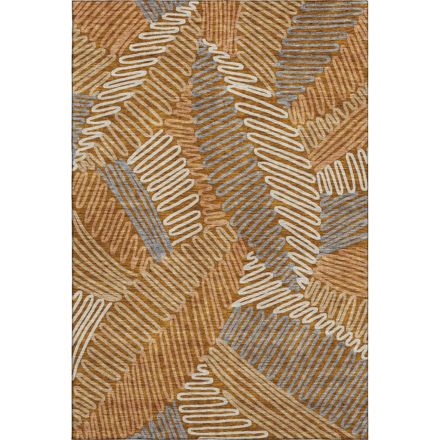 Addison Rugs Mayfield AMF904 Paprika 9' x 12' Indoor Premium Machine Washable Runner Rug, Silky Soft, Easy Clean, Non Shedding, Bedroom, Living Room, Dining Room, Kitchen, Patio Rug