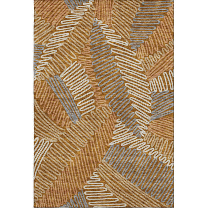 Addison Rugs Mayfield AMF904 Paprika 9' x 12' Indoor Premium Machine Washable Runner Rug, Silky Soft, Easy Clean, Non Shedding, Bedroom, Living Room, Dining Room, Kitchen, Patio Rug
