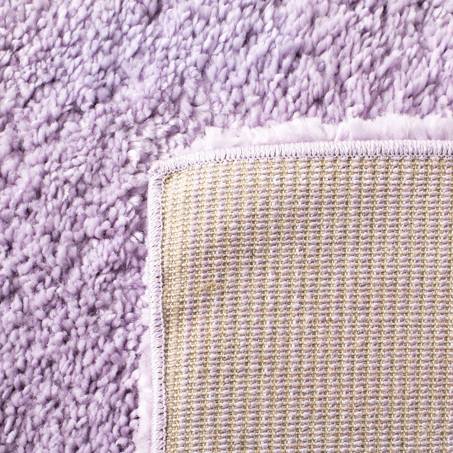 SAFAVIEH August Shag Collection Area Rug - 9' x 12', Lilac, Solid Design, Non-Shedding & Easy Care, 1.2-inch Thick Ideal for High Traffic Areas in Living Room, Bedroom (AUG900V)
