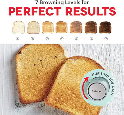 DASH Clear View Toaster: Extra Wide Slot Toaster with See Through Window - Grey