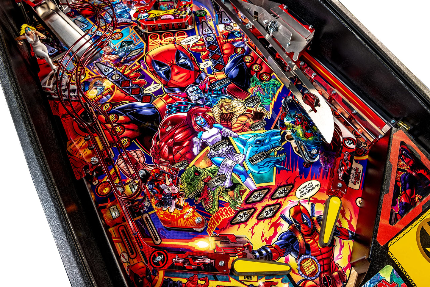 Stern Pinball Deadpool Arcade Pinball Machine with Insider Connected, Premium Edition