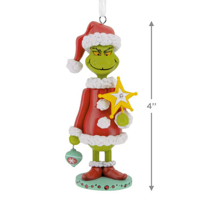 Hallmark Dr. Seuss's How the Grinch Stole Christmas! Grinch Nutcracker Christmas Ornament, Gifts for Dr. Seuss Fans