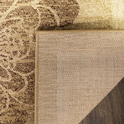 SAFAVIEH Lyndhurst Collection Area Rug - 8' x 11', Ivory & Multi, Floral Design, Non-Shedding & Easy Care, Ideal for High Traffic Areas in Living Room, Bedroom (LNH554-1291)