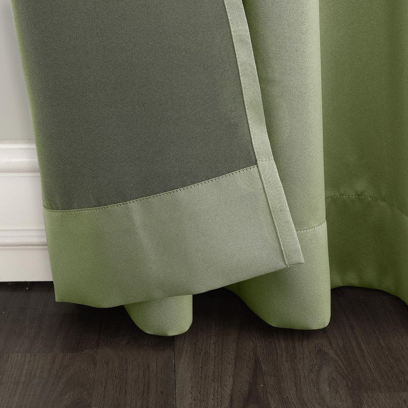 Sun Zero - 53408 Becca Energy Efficient Grommet Curtain Panel, 40" x 84", Sage Green