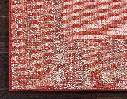 Unique Loom Del Mar Collection Area Rug - Abigail (10' x 13' Rectangle, Terracotta/ Red)