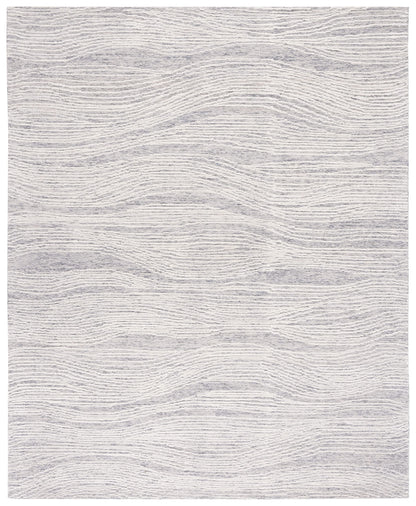 SAFAVIEH Area Rug 8x10 - Metro Collection - Large - Grey & Ivory, Handmade Wool, Modern Design, Ideal for Living Room, Bedroom, Office, Dining Space (MET995F)
