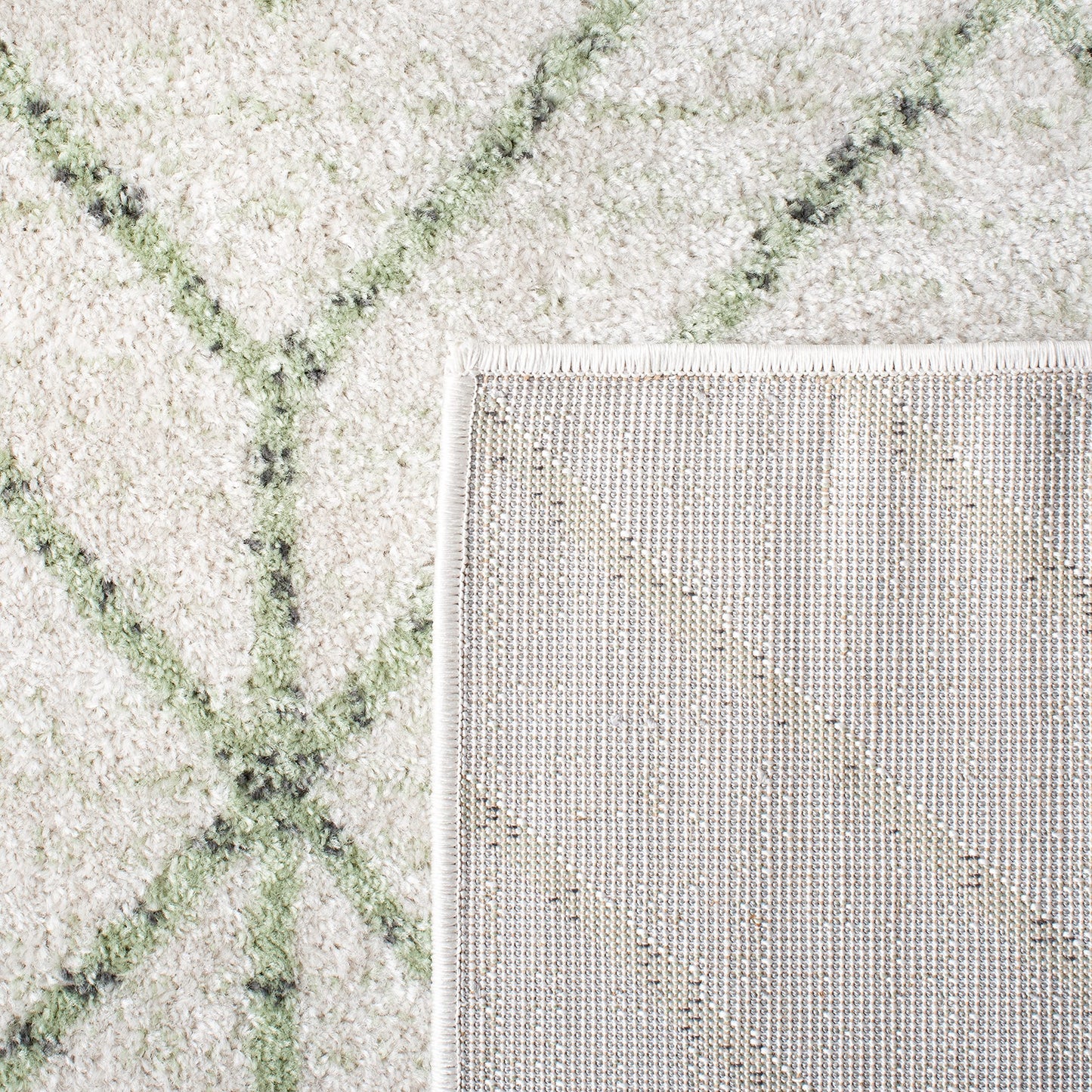 SAFAVIEH Adirondack Collection Area Rug - 10' x 14', Ivory & Sage, Modern Geometric Design, Non-Shedding & Easy Care, Ideal for High Traffic Areas in Living Room, Bedroom (ADR241W)