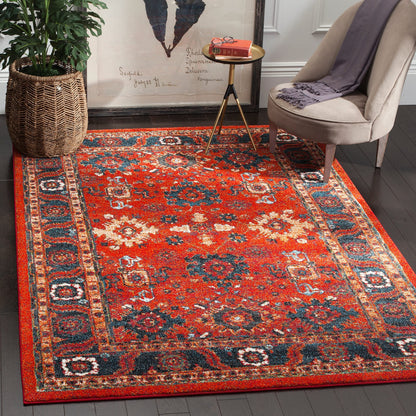 SAFAVIEH Vintage Hamadan Collection Area Rug - 9' Square, Taupe, Traditional Persian Design, Non-Shedding & Easy to Clean, Ideal for Living Room, Bedroom, Dining Space (VTH214T)