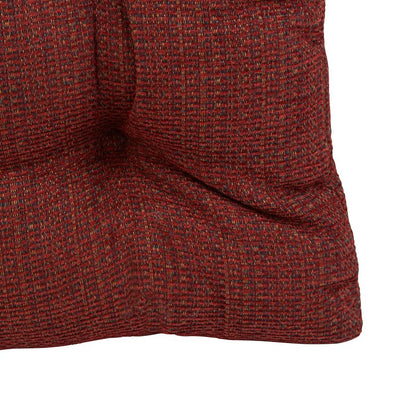 Klear Vu Gripper Overstuffed Universal Non-Slip Dining Chair Cushions for Kitchen Decor or Office Use, U-Shaped Skid-Proof Seat Pad, 15x15 Inches, 8 Count (Pack of 1), Waffle Deep Red