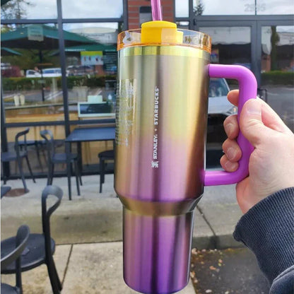 Flamingo Pink Stanley Quencher H2.0 Tumbler – 40 oz Travel Cup