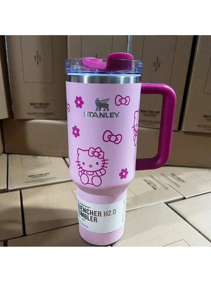 KT PINK Stanley Quencher H2.0 Tumbler – 40 oz Travel Cup