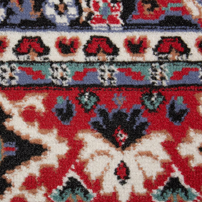 Home Dynamix Premium Sakarya Traditional Medallion Border Area Rug, Claret, 1'9"x7'2"