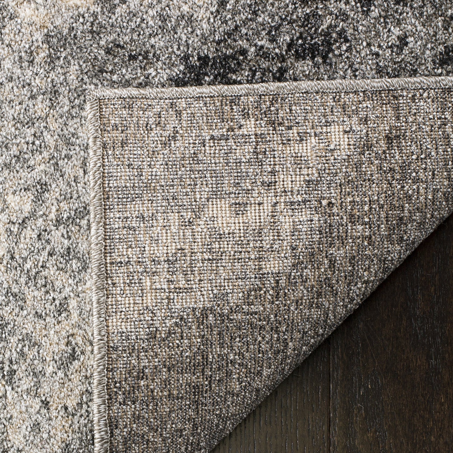 SAFAVIEH Area Rug 8x10 - Retro Collection - Large - Grey & Ivory, Modern Abstract Design, Non-Shedding & Easy Cleaning, Ideal for Living Room, Bedroom, Office, Dining Space (RET2891012)